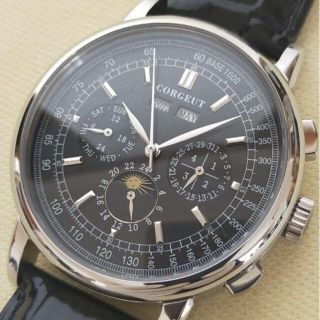 seagull搭載!!新品】corgeut 複雑機械式多機能ウオッチ カモメ④の通販