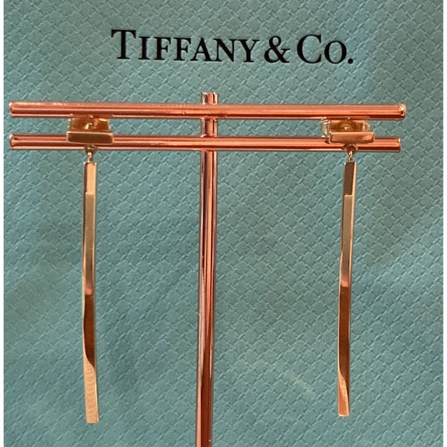 Tiffany & Co.(ティファニー)のTIFFANY&Co. ティファニー Tバー ピアス K18YG 美品 レディースのアクセサリー(ピアス)の商品写真