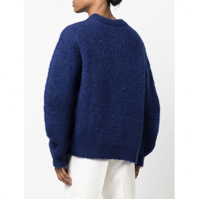JIL SANDER - JILSANDER chunky ニット セーター M ブルー の JIL SANDER - JILSANDER chunky ニット セーター M ブルー の
