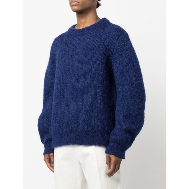 Jil Sander(ジルサンダー)のJILSANDER chunky ニット セーター M ブルー  メンズのトップス(ニット/セーター)の商品写真