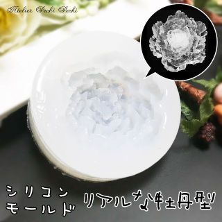 牡丹 シリコンモールド 1個 ピオニー シャクヤク 芍薬 レジン サシェ 石膏(各種パーツ)