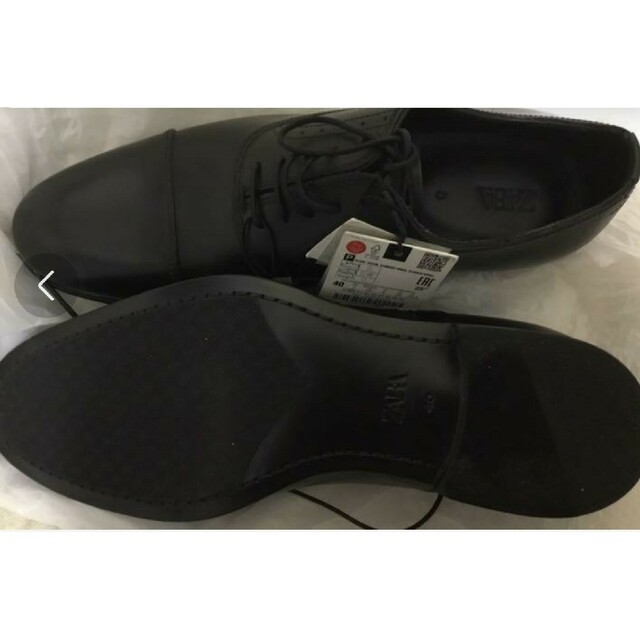 新品 ZARA ザラ 本革ビジネスシューズ 40 - ドレス/ビジネス