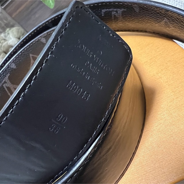 LOUIS VUITTON(ルイヴィトン)のLOUIS VUITTON ルイ・ヴィトン ベルト モノグラム ブラック メンズのファッション小物(ベルト)の商品写真