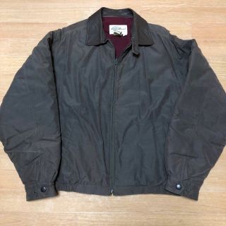 エディーバウアー(Eddie Bauer)の希少 90s EddieBauer エディーバウアー レザー切替 ブルゾン(ブルゾン)