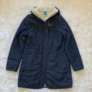 オーシャンパシフィック(OCEAN PACIFIC)の新品 オーシャンパシフィック デニム×ボア コート ネイティブ柄 刺繍 Lサイズ(ロングコート)