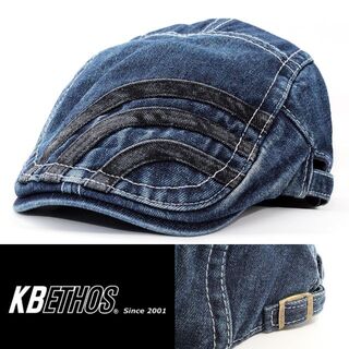 ハンチング 帽子 ケービーエトス ブルーデニム 正規品 KBM-204-BDEN(ハンチング/ベレー帽)