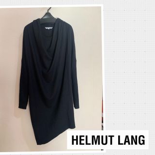 ヘルムートラング(HELMUT LANG)のヘルムートラング　ドレープネック　アシメトリー　ウールカットソー(カットソー(長袖/七分))