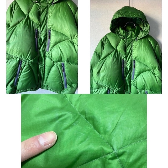 Oakley(オークリー)の希少 Y2K vintage 00s OAKLEY 変形 緑 ダウンジャケット メンズのジャケット/アウター(ダウンジャケット)の商品写真