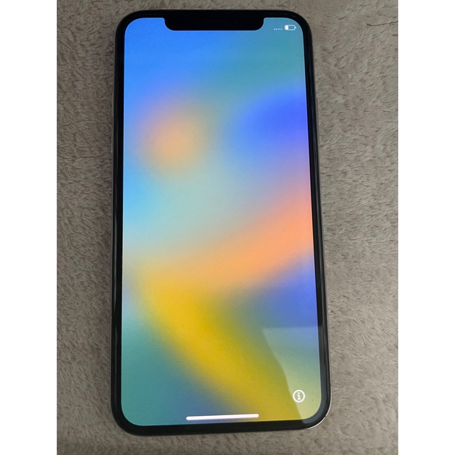 iPhone X silver64GB 本体美品