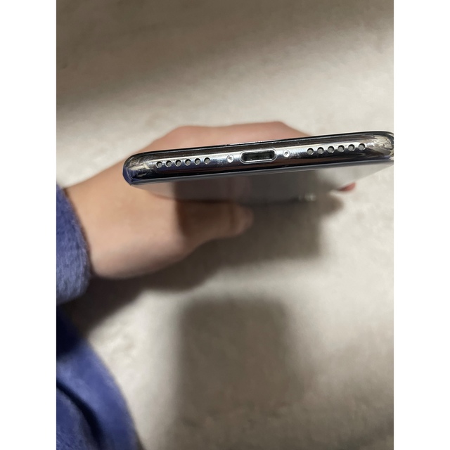 iPhone X silver64GB 本体美品