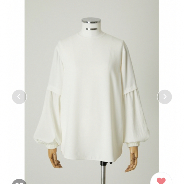 RIM.ARK(リムアーク)のRIM.ARK Volume sleeve R-neck tops レディースのトップス(シャツ/ブラウス(長袖/七分))の商品写真