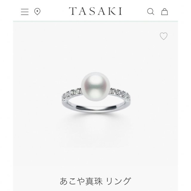 TASAKI(タサキ)のTASAKI タサキ パールダイヤリング 美品 ♯9号 ♯バランス♯デインジャー レディースのアクセサリー(リング(指輪))の商品写真