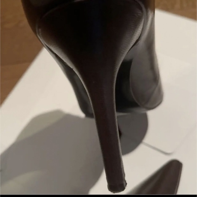 NINEWESTパンプス ダークブラウン ピンヒール ナインウエスト 革 レザー レディースの靴/シューズ(ハイヒール/パンプス)の商品写真