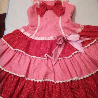 アンジェリックプリティー ひざ丈ワンピース(レディース)(フリル)の