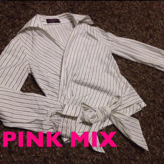 ピンクミックス(Pink Mix)のPINK MIX♡ストライプシャツ(シャツ/ブラウス(長袖/七分))