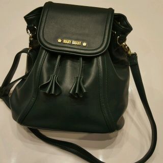 未使用MARY QUANT♪ﾓｽｸﾞﾘｰﾝﾘｭｯｸ2wayﾊﾞｯｸﾞ