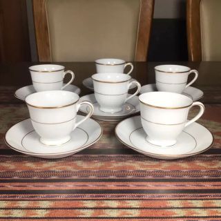 ノリタケ(Noritake)のノリタケ   『ゴールドライン』　デミタス　C&S  6客(食器)