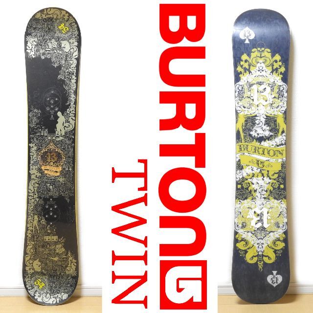 約296mm実寸ウェスト幅直接引取大歓迎 スノーボード BURTON TWIN 154cm バートン