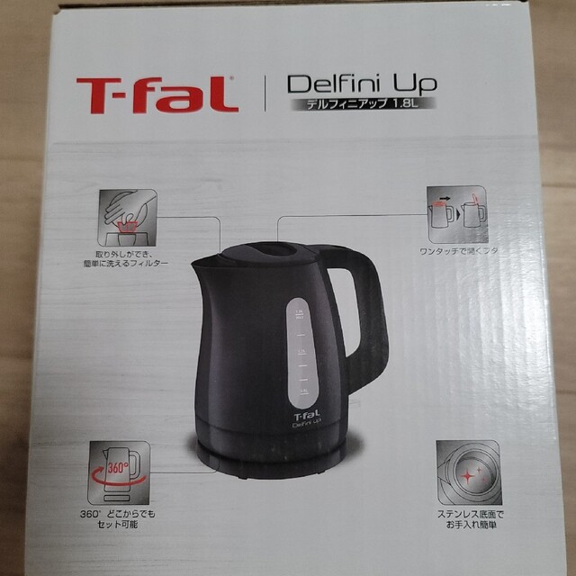 T-fal(ティファール)のDelfiniUp 電気ケトル 1.8L　ティファール　新品未使用 スマホ/家電/カメラの生活家電(電気ケトル)の商品写真