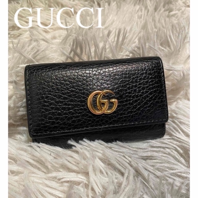 Gucci(グッチ)の【GUCCI】GG マーモント レザー キーケース【最終値下げ】 レディースのファッション小物(キーケース)の商品写真