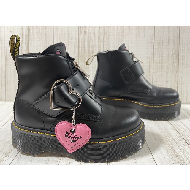 レア　マーチン×LAZY OAF☆LO BUCKLE BOOT☆超厚底Ｆジップ 3