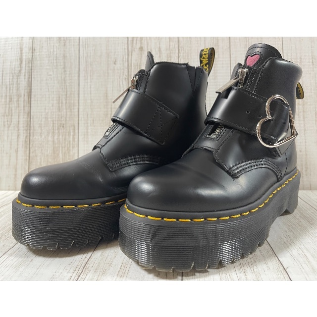 レア マーチン×LAZY OAF☆LO BUCKLE BOOT☆超厚底Ｆジップ - ブーツ