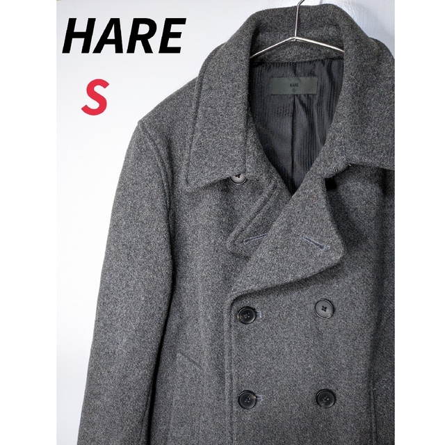 【美品】HAREのPコート　BLACK