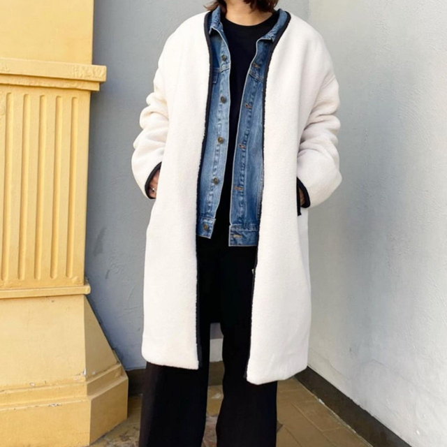 小山田早織 ボアコート 今週のみ1万円 当店在庫してます! 28%割引