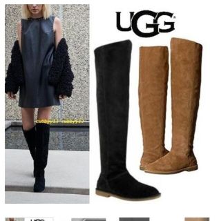 素材本革《大幅値下げ中》《最終値下げ》シンプルニーハイ UGG ロング