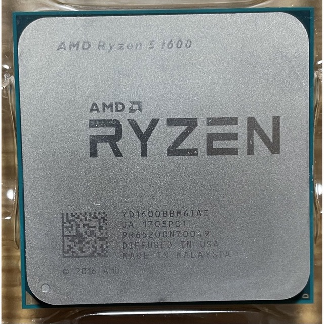 【動作確認済】AMD Ryzen5 1600 クーラー付