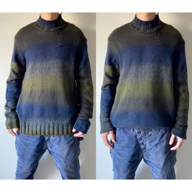 DKNY - Y2K vintage DKNY グラデーション ハイネック ニット セーター