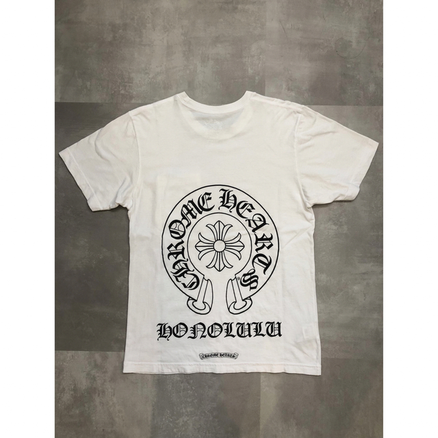 CHROME HEARTS Honolulu Horseshoe Tee クロムハーツ ホノルルホースシューTシャツ 半袖カットソー ポケT ロゴプリント ホノルル限定 ハワイ ブラック サイズL【230824】【新古品】【me04】