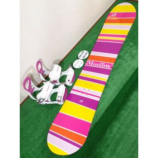 Morrow - 美品レベル!!ボード MORROW × 使用感少いビンディング PDの