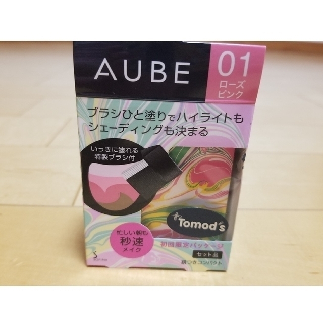 AUBE(オーブ)のオーブブラシひと塗りチーク01 ローズピンク(ほお紅) コスメ/美容のベースメイク/化粧品(チーク)の商品写真