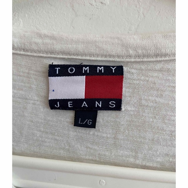 TOMMY HILFIGER(トミーヒルフィガー)のTOMMY HILFIGER トミーヒルフィガー 長袖Tシャツ 刺繍 サイズL レディースのトップス(Tシャツ(長袖/七分))の商品写真
