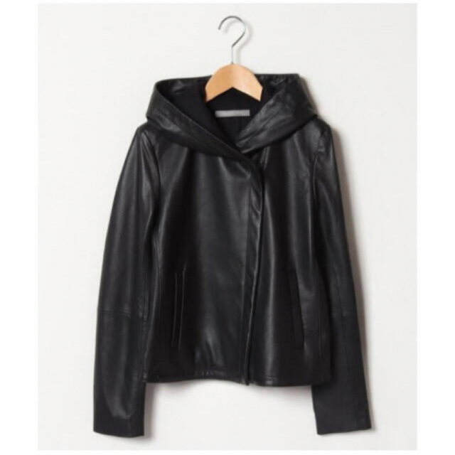 Theory luxe - Theory luxe 19ss ラムレザーフーデットジャケットの