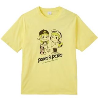 サンリオ(サンリオ)のLサイズ！紳士サイズ！ペコちゃん！ポコちゃん！半袖クールネック！Tシャツ！新品！(Tシャツ/カットソー(半袖/袖なし))