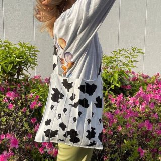 フリークスストア(FREAK'S STORE)のKNT365 cow ニットバッグ(トートバッグ)