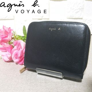 定2万美品　アニエスベーボヤージュ　プレッションコンパクトウォレット　ミニ財布