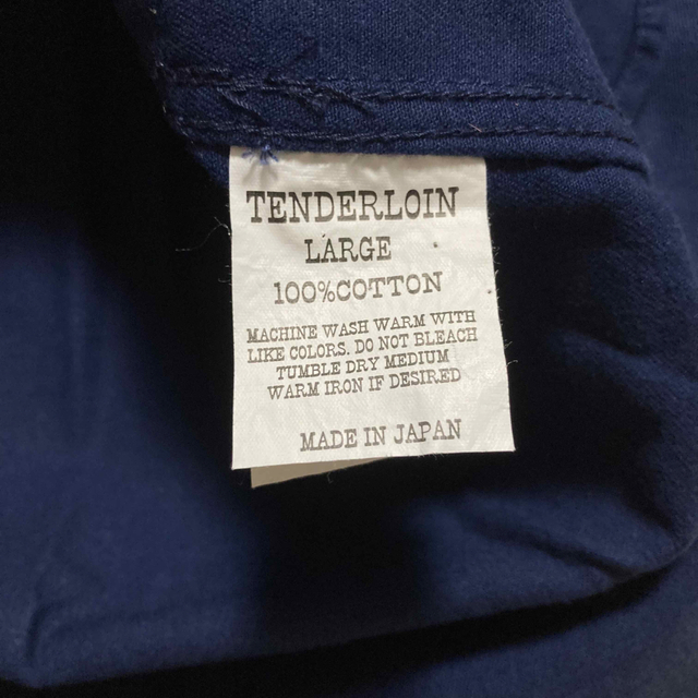 TENDERLOIN(テンダーロイン)のTenderloin Work Shirt L Navy 紺 長袖 美品 メンズのトップス(シャツ)の商品写真