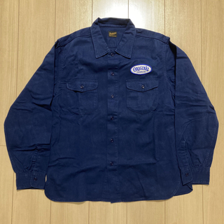 テンダーロイン(TENDERLOIN)のTenderloin Work Shirt L Navy 紺 長袖 美品(シャツ)