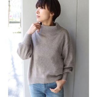 NOBLE 美品♪アンゴラシャギータートルネックプルオーバー ニット ノーブル