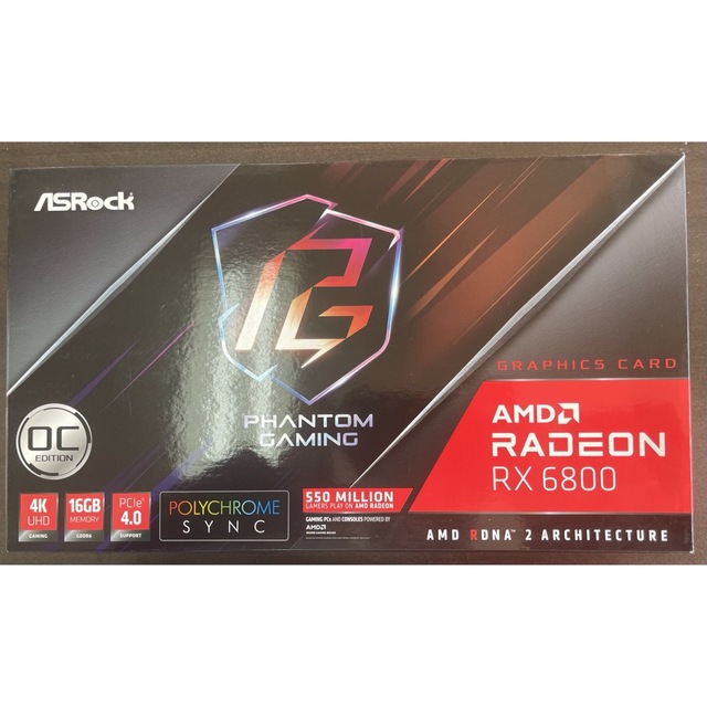 PC/タブレットASRock Phantom gaming AMD Radeon RX 6800