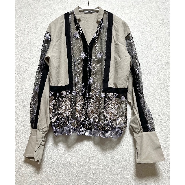 独特な店 MURRAL - Murral 20SS レースブラウス Framed Flower Blouseの シャツ/ブラウス(長袖/七分)