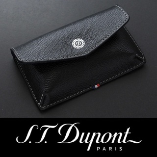 ✨新品未使用✨ S.T.Dupont デュポン 型押しレザー 名刺入れ ブラック