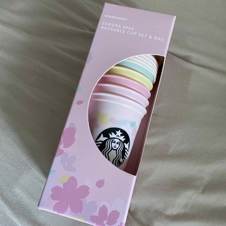 スターバックスコーヒー(Starbucks Coffee)のスターバックス☆新品未使用！サクラ　リユーザブルカップセット(グラス/カップ)