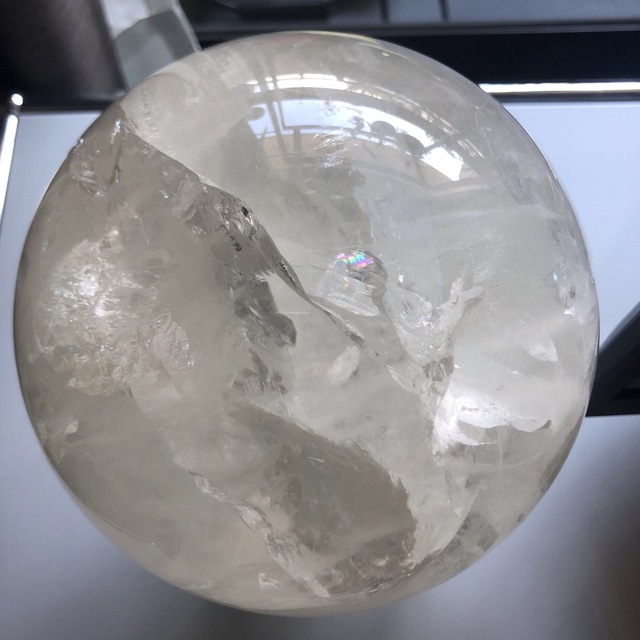 シルバーピーチ ☆専用品☆特大☆ ヒマラヤ水晶 スフィア 水晶 水晶球