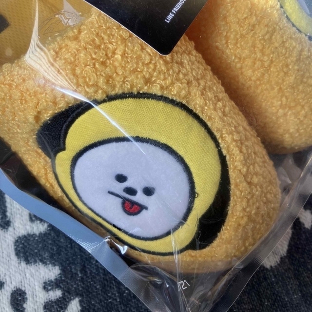 BT21ボアミュールサンダル　CHIMMY、SHOOKY Lサイズ　★ジミン★ 2