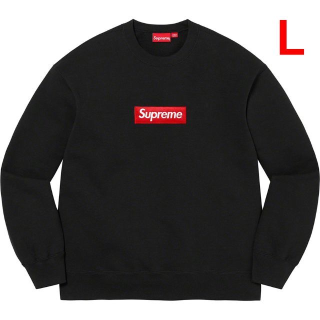 スウェットSupreme Box Logo Crewneck Black Lサイズ