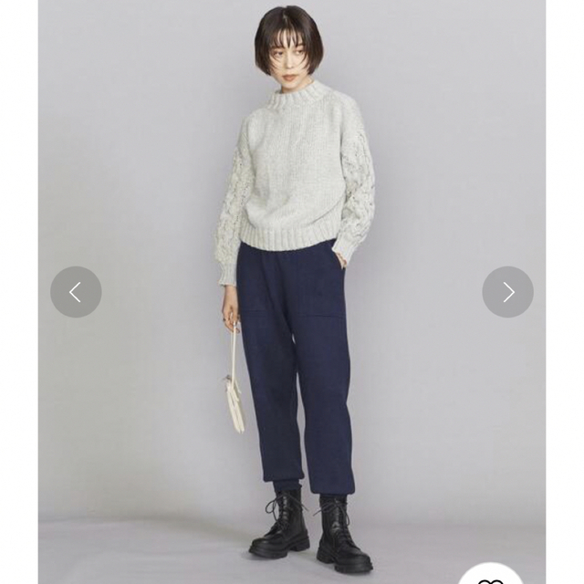 BEAUTY&YOUTH UNITED ARROWS(ビューティアンドユースユナイテッドアローズ)のbeauty&youth スムースニット パンツ　ウォッシャブルー　 レディースのパンツ(その他)の商品写真